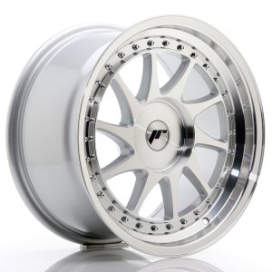 Japan Racing JR26 17x9 ET20-35 Undrilled Silver Machined Face