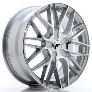 Japan Racing JR28 17x7 ET20-45 Undrilled Silver Machined Face