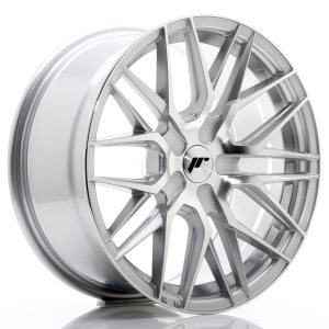 Japan Racing JR28 17x8 ET25-40 Undrilled Silver Machined Face