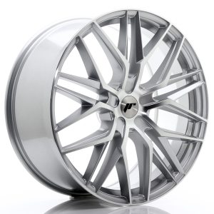 Japan Racing JR28 22x9 ET30-45 5H Undrilled Silver Machined Face