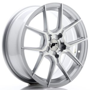 Japan Racing JR30 17x7 ET20-40 5H Undrilled Silver Machined Face