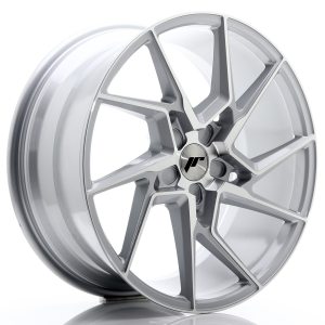 Japan Racing JR33 20x9 ET20-48 5H Undrilled Silver Machined Face