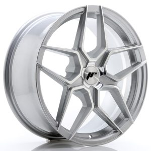 Japan Racing JR34 18x8 ET20-42 5H Undrilled Silver Machined Face