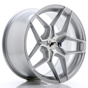 Japan Racing JR34 18x9 ET20-42 5H Undrilled Silver Machined Face