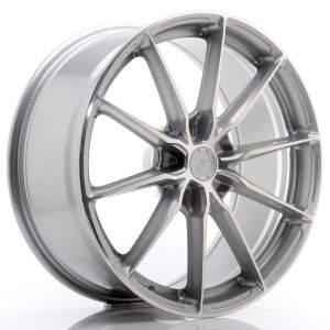 Japan Racing JR37 20x9 ET20-45 5H Undrilled Silver Machined Face