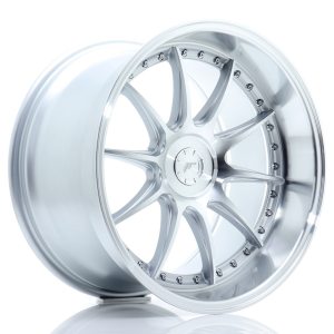 Japan Racing JR41 19x11 ET12-25 5H Undrilled Silver Machined Face