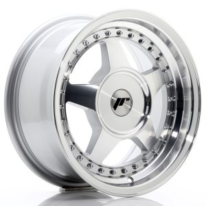 Japan Racing JR6 15x7 ET20-35 Undrilled Silver Machined Face