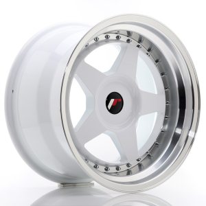 Japan Racing JR6 17x10 ET20 Undrilled White w/Machined Lip