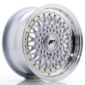 Japan Racing JR9 15x7 ET20 Undrilled Silver w/Machined Lip