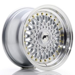 Japan Racing JR9 15x8 ET20 Undrilled Silver w/Machined Lip