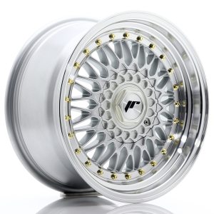 Japan Racing JR9 16x8 ET25 Undrilled Silver w/Machined Lip