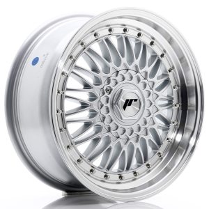 Japan Racing JR9 17x7,5 ET20-35 Undrilled Silver w/Machined Lip+Silver Rivets