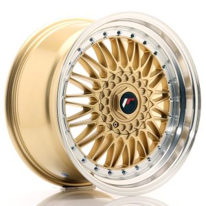 Japan Racing JR9 18x9 ET20-40 Undrilled Gold w/Machined Lip