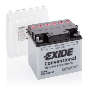 Motorcycle battery 4998 EXIDE MC E60-N30L-B 30Ah 300A(EN)