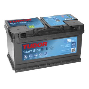 Starting Battery TL752 TUDOR EXIDE START-STOP EFB 75Ah 730A(EN)