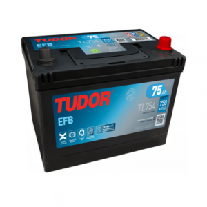Starting Battery TL754 TUDOR EXIDE START-STOP EFB 75Ah 750A(EN)