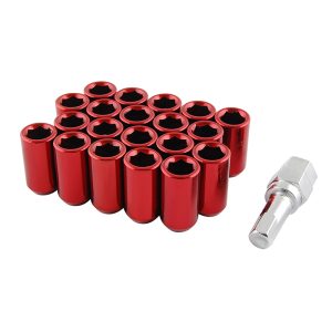 Wheel nuts set insex M12x1.5 - Red