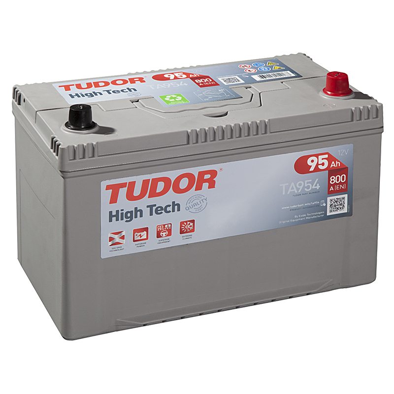 Batería de coche 4X4 TUDOR Technica. 95Ah-800EN-Modelo TB954