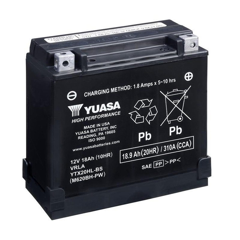Motorcycle battery YUASA YTX20HL-BS 18Ah