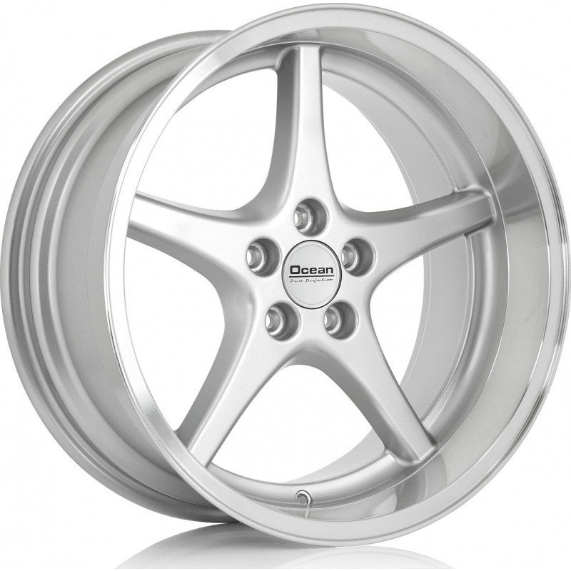 Ocean Wheels MK18 Silver 8,5x18 5x108 ET6 HUB 65,1
