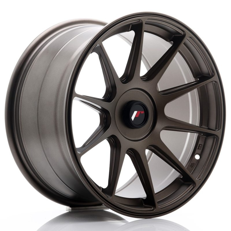 Japan Racing JR11 17x9 ET25-35 Undrilled Matt Bronze