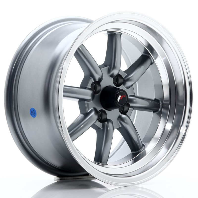 Japan Racing JR19 15x8 ET0 4x100 Gun Metal