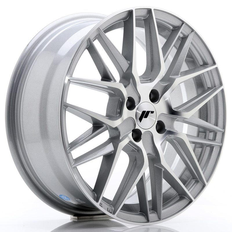 Japan Racing JR28 17x7 ET35 4x108 Silver Machined Face