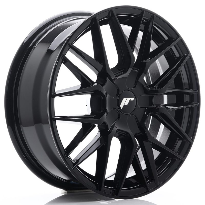 Japan Racing JR28 17x7 ET20-45 Undrilled Glossy Black