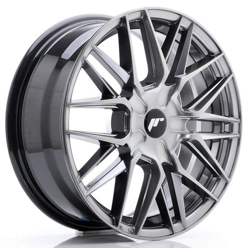 Japan Racing JR28 17x7 ET20-45 Undrilled Hyper Black