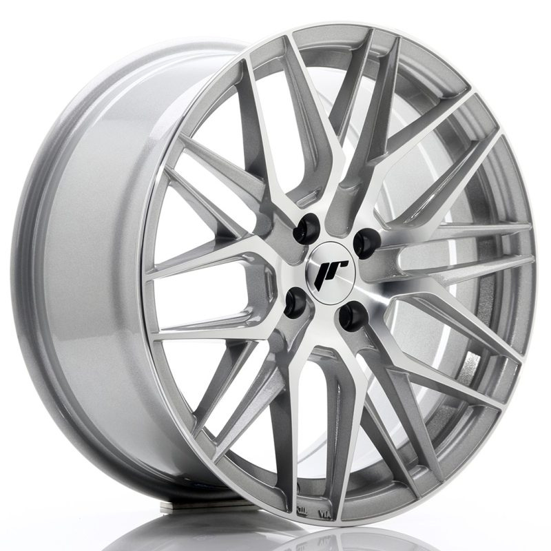 Japan Racing JR28 17x8 ET40 4x100 Silver Machined Face