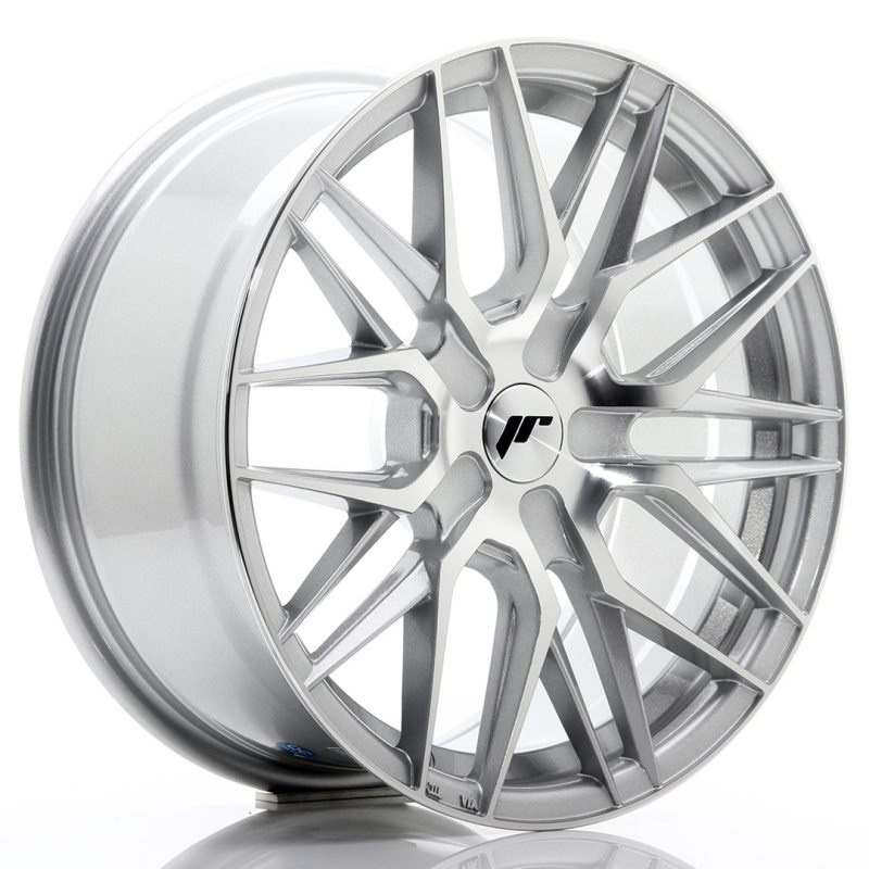 Japan Racing JR28 17x8 ET25-40 Undrilled Silver Machined Face