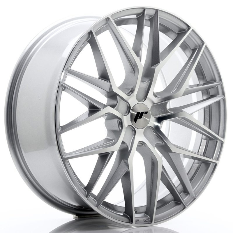 Japan Racing JR28 21x9 ET15-45 5H Undrilled Silver Machined Face