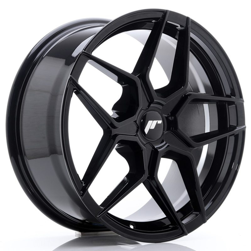 Japan Racing JR34 18x8 ET20-42 5H Undrilled Glossy Black