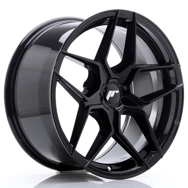 Japan Racing JR34 18x9 ET20-42 5H Undrilled Glossy Black