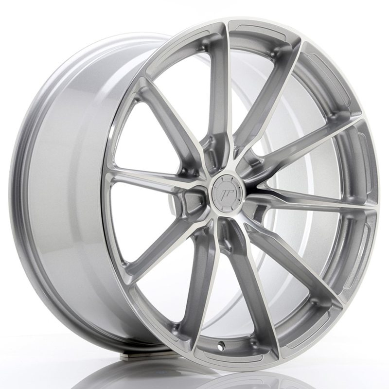 Japan Racing JR37 20x10 ET20-45 5H Undrilled Silver Machined Face