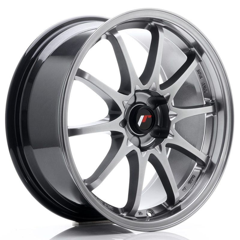 Japan Racing JR5 18x8 ET35 5H Undrilled Hyper Black