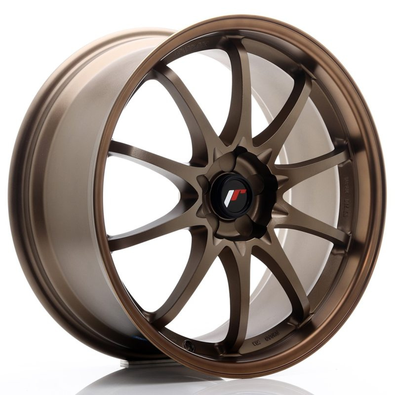 Japan Racing JR5 19x8.5 ET43 5H Undrilled Dark Anodized Bronze