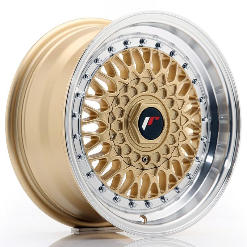 Japan Racing JR9 15x7 ET20 4x100/108 Gold w/Machined Lip