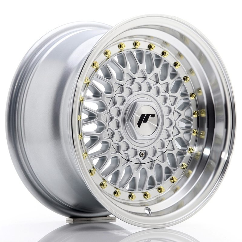 Japan Racing JR9 15x8 ET20 Undrilled Silver w/Machined Lip