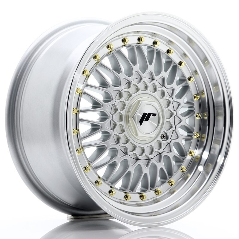 Japan Racing JR9 16x8 ET25 Undrilled Silver w/Machined Lip