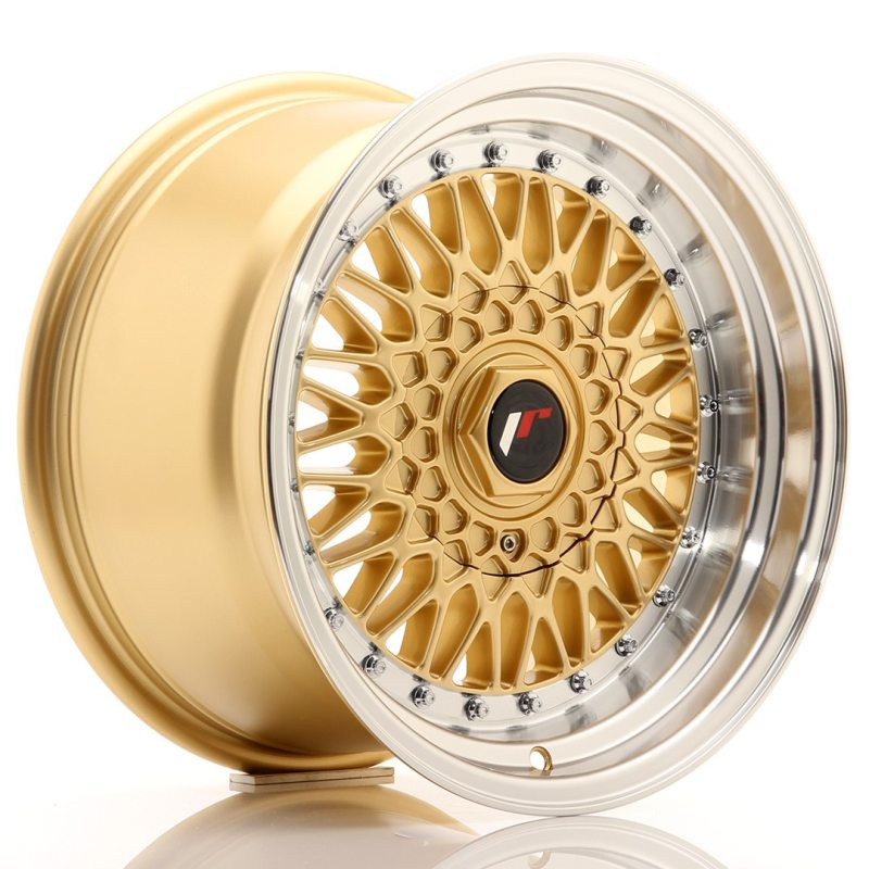 Japan Racing JR9 16x9 ET20 Undrilled Gold w/Machined Lip