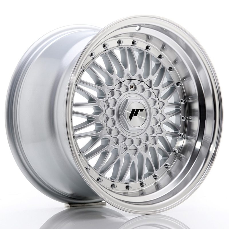 Japan Racing JR9 17x10 ET20 5x112/120 Silver w/Machined Lip+Silver Rivets