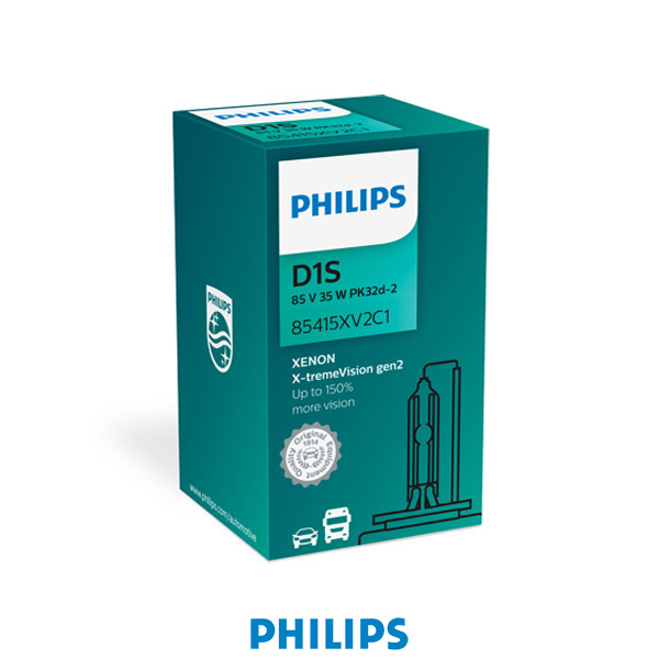 Philips Gas Discharge Lamp D1S X-tremeVision 35W 4800K Xenon +150%