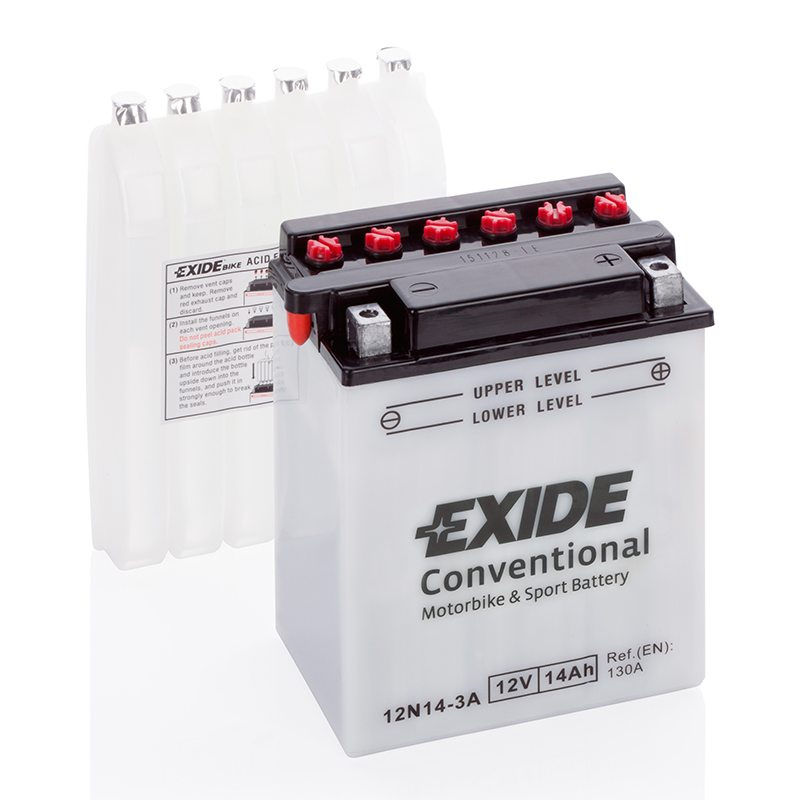 Motorcycle battery 4521 EXIDE MC 12N14-3A 14Ah 130A(EN)