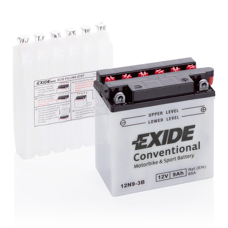Motorcycle battery 4573 EXIDE MC 12N9-3B 9Ah 85A(EN)