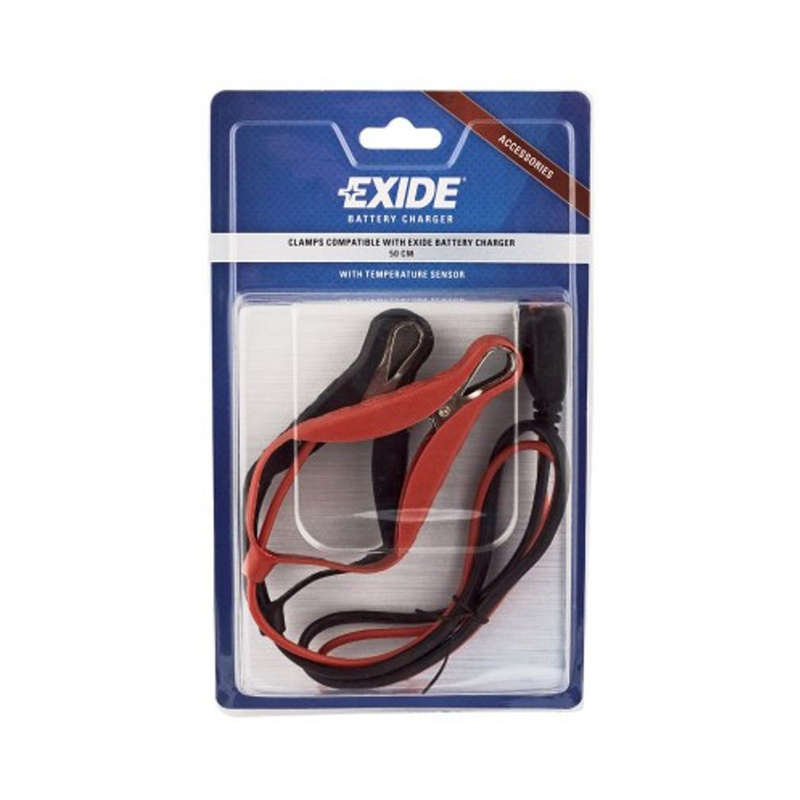 Charging Cable EXIDE / TUDOR with clamps and temperature sensor 0,5m