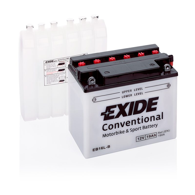 Motorcycle battery 4534 EXIDE MC EB16L-B 19Ah 190A(EN)