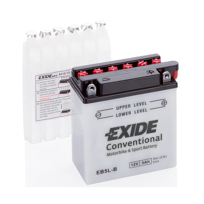 Motorcycle battery 4546 EXIDE MC EB5L-B 5Ah 65A(EN)