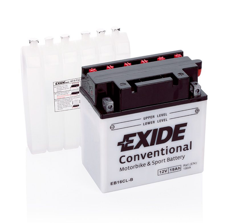 Motorcycle battery 4574 EXIDE MC EB16CL-B 19Ah 190A(EN)