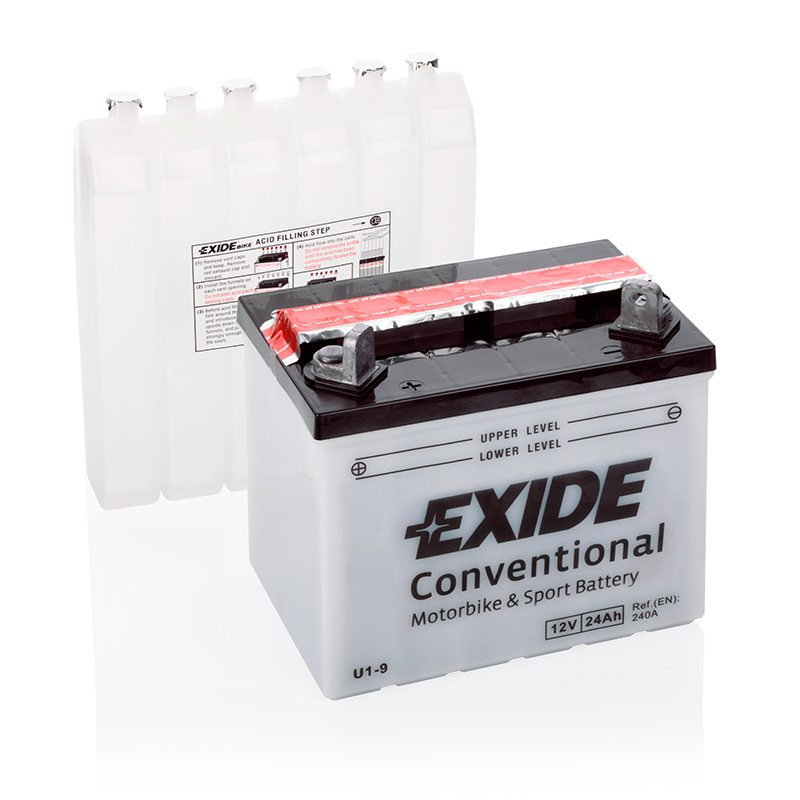 Motorcycle battery 4934 EXIDE MC U1-9 24Ah 240A(EN)